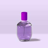 Parfume Glass Bottle 3D Render photo