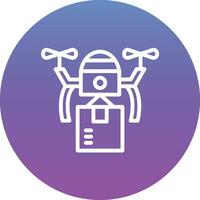 Drone Delivery Vector Icon