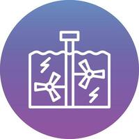 Tidal Power Vector Icon