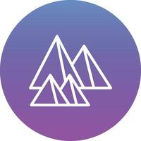 Pyramid Landscape Vector Icon