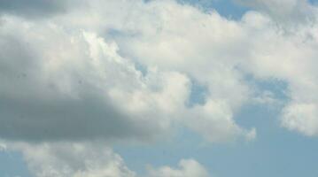 background photo of white clouds and blue sky