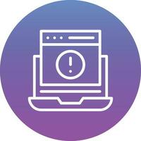 Website Error Vector Icon