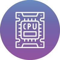 icono de vector de cpu