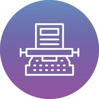 Typewriter Vector Icon