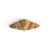 Crescent bread - Horizontally placed isolated on white background photo