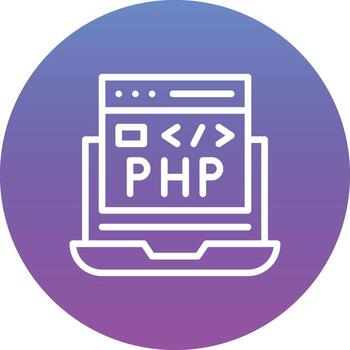 PHP Coding Vector Icon