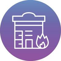 Building Fire Vector Icon