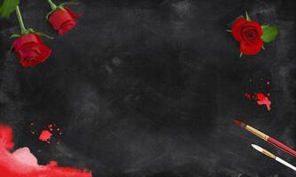 Black texture red rose background wallpaper 4k desktop valentine day photo
