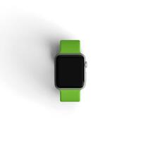 Smart Watch display with blank screen isolated on background photo