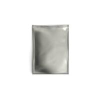 Translucent Plastic Elegance mock up Sachet Blank sachets set. White and black food or cosmetics product packaging photo