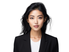 AI generated Confident Asian Businesswoman Studio Portrait png