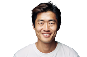 AI generated Cheerful Asian Man Fashion Portrait png