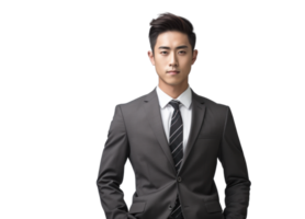 AI generated Young Asian Businessman Portrait png