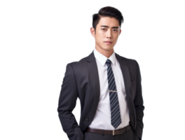 AI generated Confident Asian Businessman Professional Portrait png