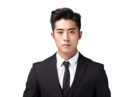 AI generated Young Asian Man in Business Suit Portrait png