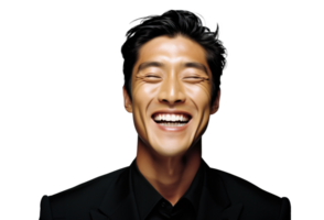 AI generated Confident Asian Man in Business Attire png