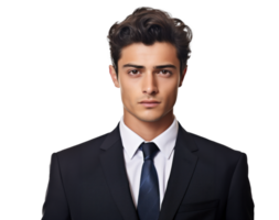 AI generated Young Caucasian Man in Suit Portrait png