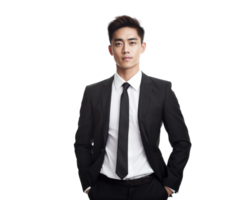 AI generated Asian Businessman Professional Portrait png