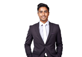 AI generated Confident Indian Businessman Portrait png