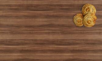 Rosewood Radiance Textured Wood Surface photo