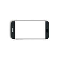 móvil teléfono - frente - horizontal - negro foto