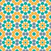 Seamless abstract geometric pattern in Islamic style vector