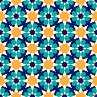 Seamless abstract geometric pattern in Islamic style vector