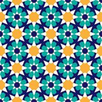 Seamless abstract geometric pattern in Islamic style vector