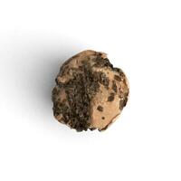 Muffin chocolate isolated on white background photo high quality transparent