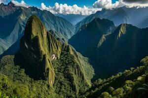 AI generated Mystic Mountain Peaks of Peru photo