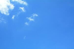 Blue sky background with clouds. photo