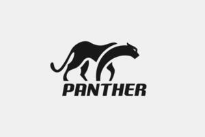 pantera, tigre, león, animal logo vector