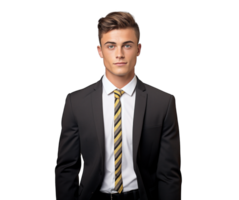 ai generado confidente joven empresario retrato png