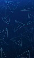 Glowing triangle pattern abstract wallpaper vector