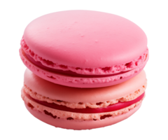 AI generated macaroon isolated on a transparent background, cut out png