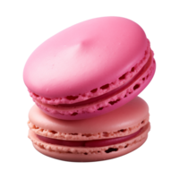 AI generated macaroon isolated on a transparent background, cut out png