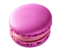 ai gerado macaroon isolado em uma transparente fundo, cortar Fora png