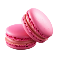 AI generated macaroon isolated on a transparent background, cut out png