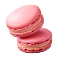 AI generated macaroon isolated on a transparent background, cut out png