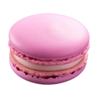 AI generated macaroon isolated on a transparent background, cut out png