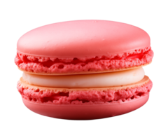 ai gerado macaroon isolado em uma transparente fundo, cortar Fora png