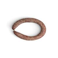 Sausage - isolated on white background photo