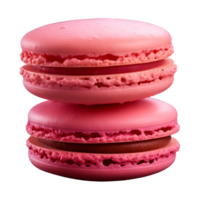 AI generated macaroon isolated on a transparent background, cut out png