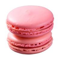 ai gerado macaroon isolado em uma transparente fundo, cortar Fora png