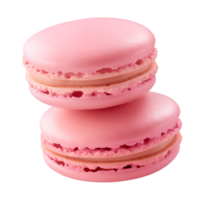 AI generated macaroon isolated on a transparent background, cut out png