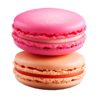 ai gerado macaroon isolado em uma transparente fundo, cortar Fora png