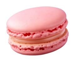 ai gerado macaroon isolado em uma transparente fundo, cortar Fora png