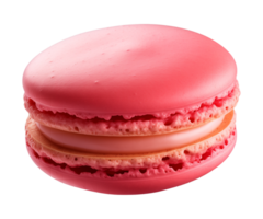 AI generated macaroon isolated on a transparent background, cut out png