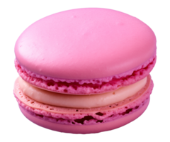 AI generated macaroon isolated on a transparent background, cut out png