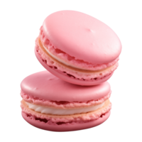 AI generated macaroon isolated on a transparent background, cut out png